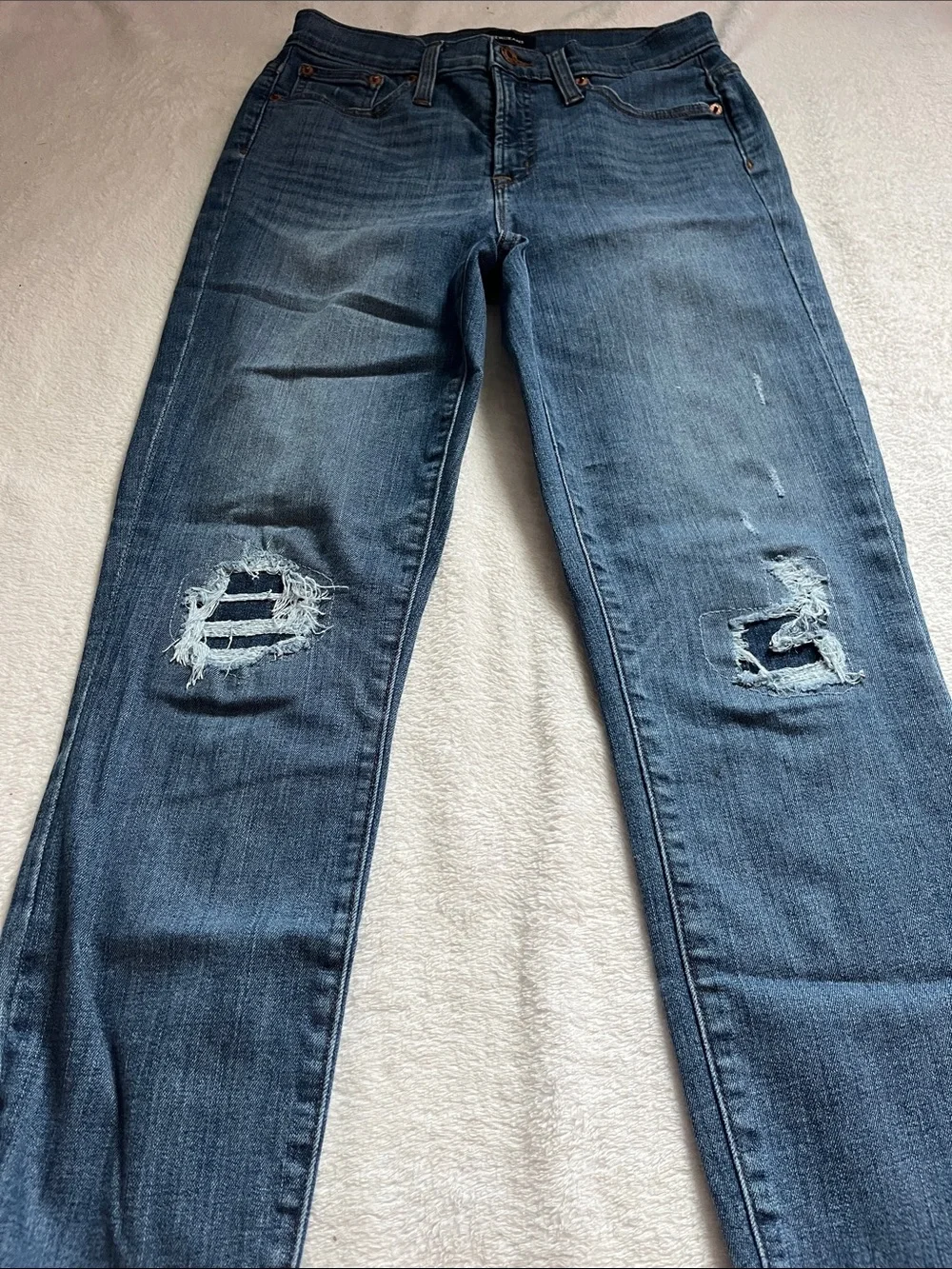 J. Crew Women's Skinny Jeans in Medium Blue Wash